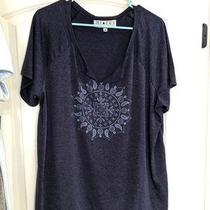 Hiatus navy floral tee, 2X